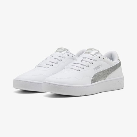Puma Court Lally Metallic Whisper Kadın Beyaz Spor Ayakkabı