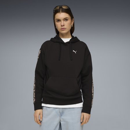 Puma ESS GRAPHIC Animal Hoodie Kadın Siyah Sweatshirt 69182201