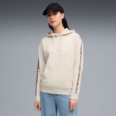 Puma ESS GRAPHIC Animal Hoodie Kadın Bej Sweatshirt 69182287