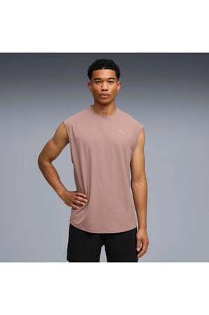 M Run CoolCELL Sleeveless Erkek Bej T-Shirt & Polo