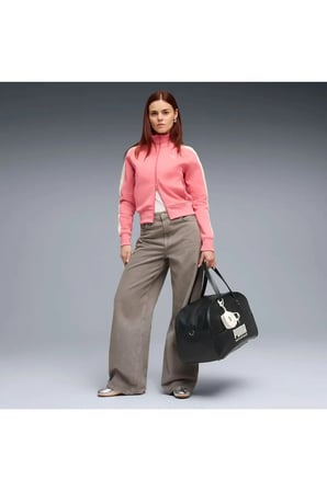 T7 Jacket Pembe Kadın Fermuarlı Üst
