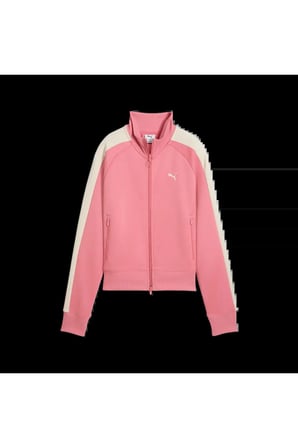 T7 Jacket Pembe Kadın Fermuarlı Üst