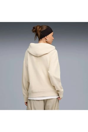 ESS ELEVATED Hoodie Krem Kadın Kapüşonlu Sweatshirt