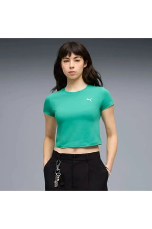 WARDROBE ESS Baby Tee Yeşil Kadın T-Shirt