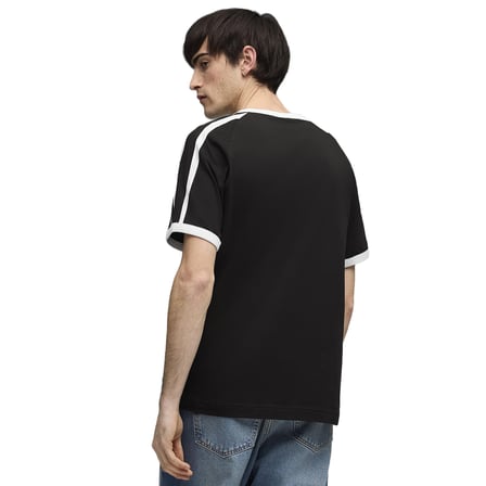 T7 Ringer Erkek Siyah Günlük Stil T-Shirt 63524201