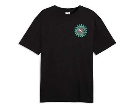 Puma Sunset Drıve Relaxed Tee Erkek Günlük Tişört 63439501 Siyah