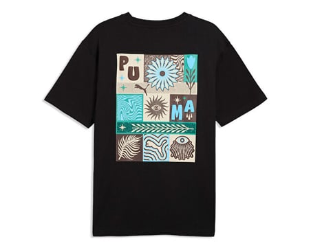 Puma Sunset Drıve Relaxed Tee Erkek Günlük Tişört 63439501 Siyah