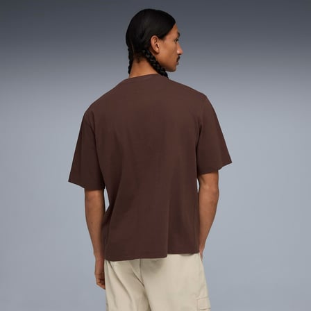 Puma Wardrobe Ess Boxy Erkek Kahverengi T-Shirt