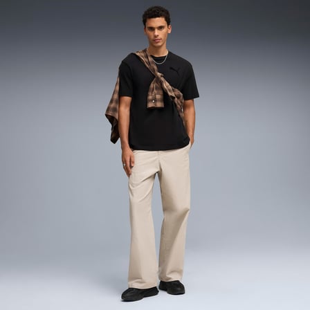 Puma Ess Elevated Cat Logo Erkek Siyah T-Shirt