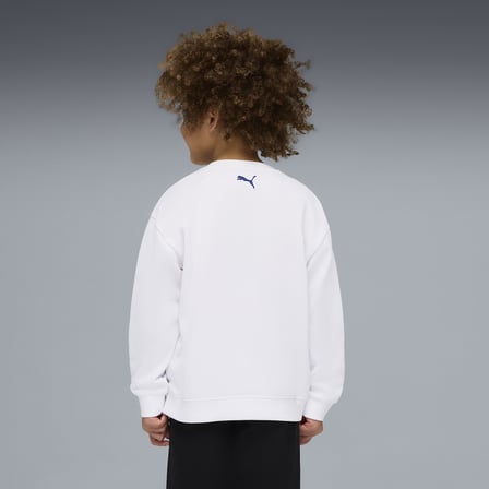Puma SPORTY CATS Relaxed Crew Çocuk Beyaz Sweatshirt 63455102