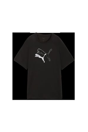 EVOSTRIPE Graphic Tee Kadın Siyah T-Shirt & Polo