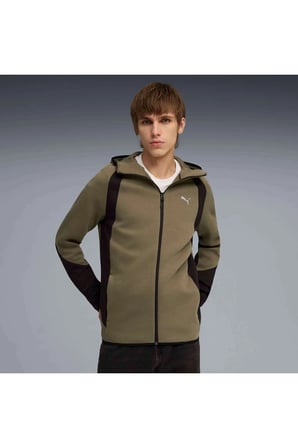 EVOSTRIPE FZ Hoodie DK Loden Green Erkek Yeşil Sweatshirt