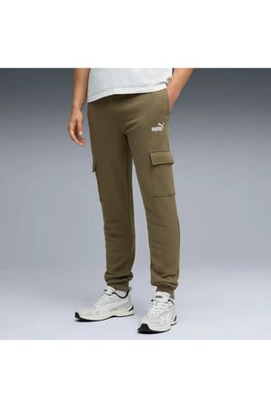 ESS No. 1 Logo Cargo Pants Haki Erkek Kargo Cepli Eşofman Alt