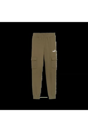 ESS No. 1 Logo Cargo Pants Haki Erkek Kargo Cepli Eşofman Alt