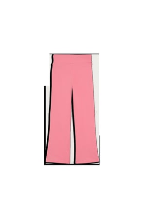 X GABBY S DOLLHOUSE Flared Leggings Pembe Kız Çocuk Tayt