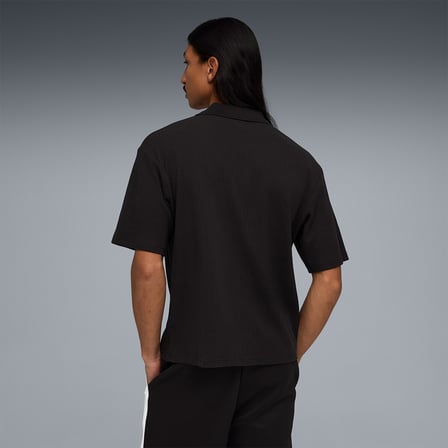 Puma Erkek Polo Yaka Tişört Wardrobe Essentials Boxy Waffle
