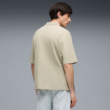 Puma Erkek Polo Yaka Tişört Wardrobe Essentials Boxy Waffle
