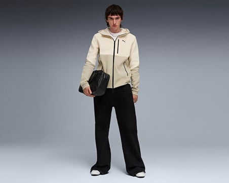 Puma Pumatech Full-Zip Hoodie Dk Erkek Günlük Ceket 63441587 Krem