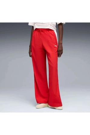 T7 Oversized Track Pants Erkek Kırmızı Eşofman Altı