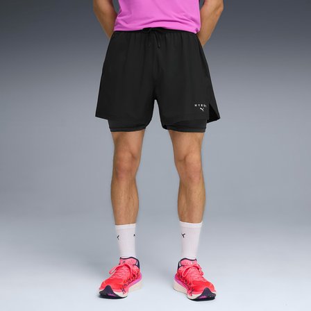 Puma x Hyrox Dryelite 2in1 Erkek Siyah Antrenman Şortu