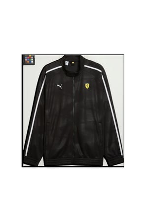 Ferrari T7 Oversized Jkt Erkek Siyah Sweatshirt