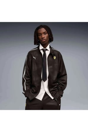 Ferrari T7 Oversized Jkt Erkek Siyah Sweatshirt