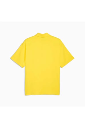 Ferrari Cloudspun Erkek Sarı Polo Tişört (634247-03)