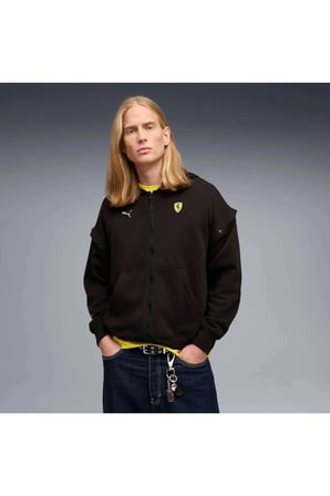 Ferrari Premium O HD Swt JKT Erkek Siyah Sweatshirt