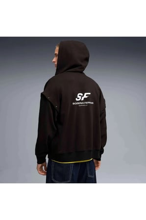 Ferrari Premium O HD Swt JKT Erkek Siyah Sweatshirt