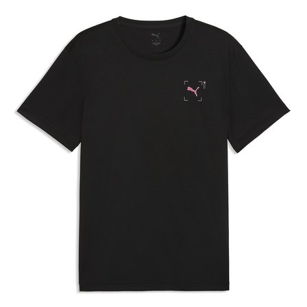 Run Illustration Graphic Erkek Siyah Koşu T-Shirt 52844601
