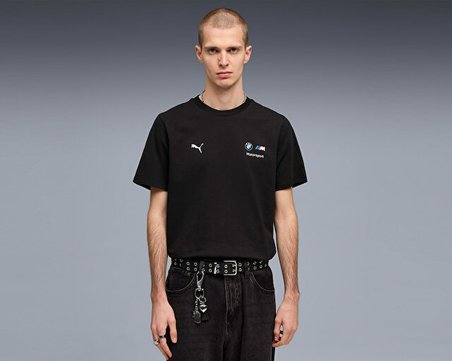 Puma Bmw Mms Ess Logo Tee Erkek Günlük Tişört 63489701 Siyah