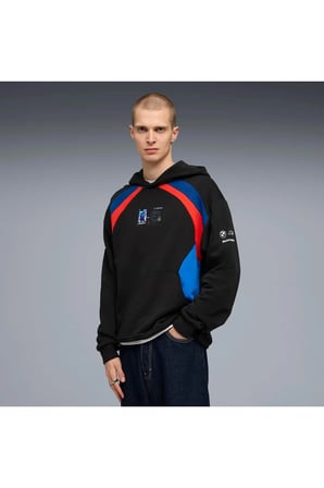 BMW MMS Lifestyle Hoodie Siyah Erkek Sweatshirt