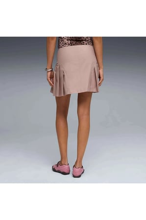 DARE TO Woven Short Skirt Pembe Kadın Etek