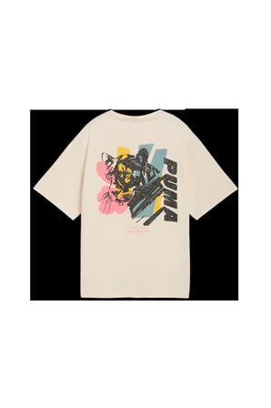 W Cat Graphic Tee Kadın Krem T-Shirt & Polo