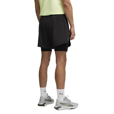 Pwrmode 2in1 Strech Woven Erkek Siyah Antrenman Şort 52858901