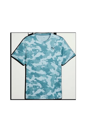 M TAD ESSENTIALS AOP TEE Erkek Mavi T-Shirt & Polo