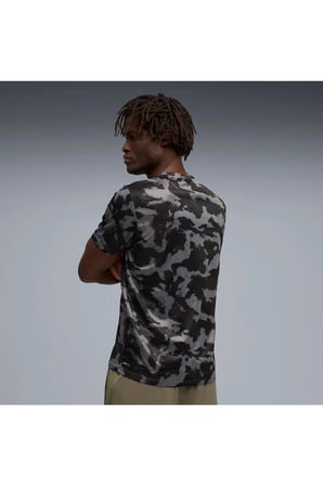 M TAD ESSENTIALS AOP TEE Erkek Siyah T-Shirt & Polo