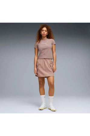 WARDROBE ESS WV Cargo Skirt Pembe Kadın Etek
