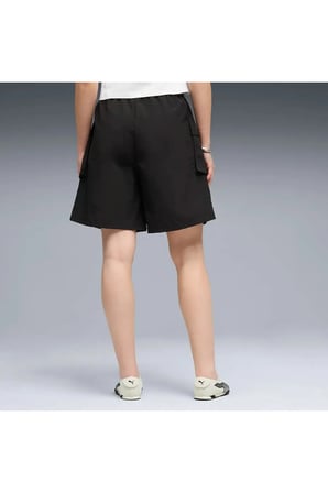 WARDROBE ESS Cargo Shorts 8 Siyah Kadın Şort