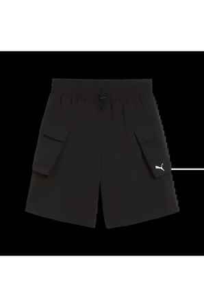 WARDROBE ESS Cargo Shorts 8 Siyah Kadın Şort
