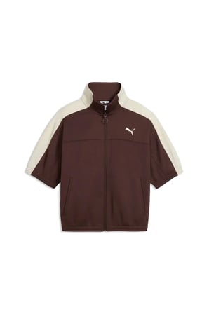 T7 Short Sleeve Jacket Kahverengi Kadın Ceket