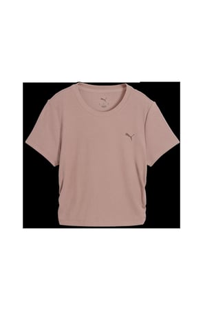W Cloudspun Rib Tee Sandstone Kadın Bej T-Shirt & Polo