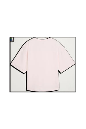 W CLOUDSPUN RELAXED TEE Jasmine Flower Kadın Pembe T-Shirt & Polo
