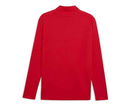 Puma Teamfinal26 Training 1/4 Zip Erkek Futbol Antrenman Uzun Kollu Tişört 65967901 Kırmızı