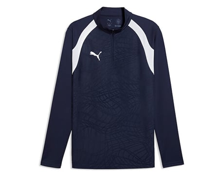 Puma Teamfinal26 Training 1/4 Zip Erkek Futbol Antrenman Uzun Kollu Tişört 65967906 Lacivert