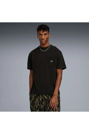 SELECT Essentials Pocket Tee Siyah Erkek T-Shirt