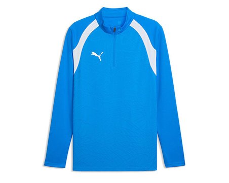 Puma Teamfinal26 Training 1/4 Zip Erkek Futbol Antrenman Uzun Kollu Tişört 65967902 Mavi