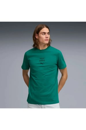 AMF1 Essential Logo Tee 1 Yeşil Erkek T-Shirt