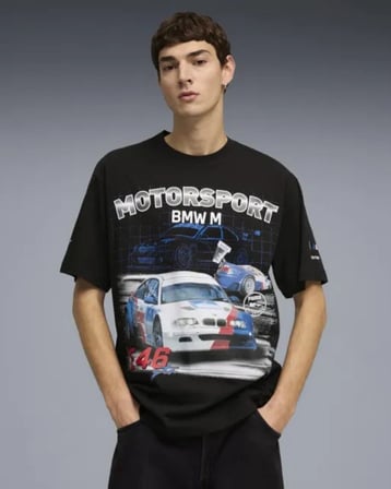 Puma 634888-01 BMW MMS Sportswear Grphc Tee Tişört Erkek T-Shirt