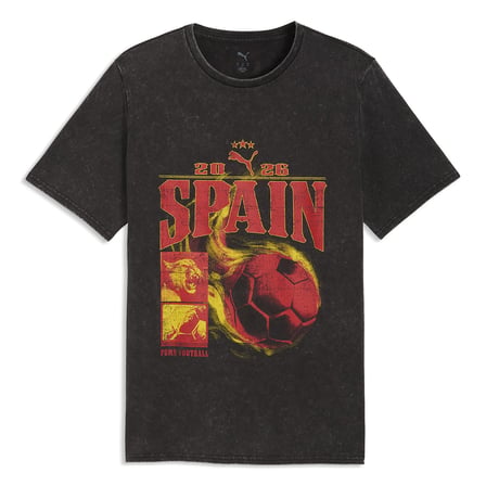 Fanpack 90s İspanya Erkek Siyah Futbol T-Shirt 66060103